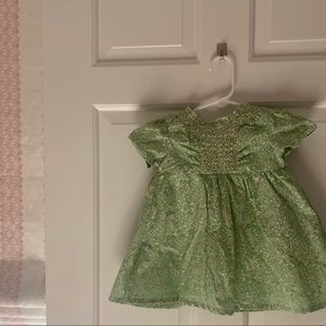 Smocked floral dress
